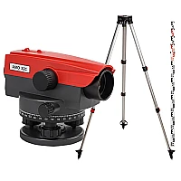 Комплект оптический нивелир AMO 32C + штатив RGK S2-N + рейка AMO S5