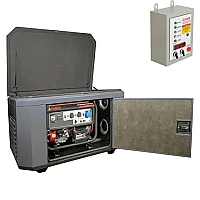 Генератор A-iPower A8000EAX в супертихом зимнем кожухе 1400SS RAL 7024 + блок автозапуска A-iPower 400 В, 25 А